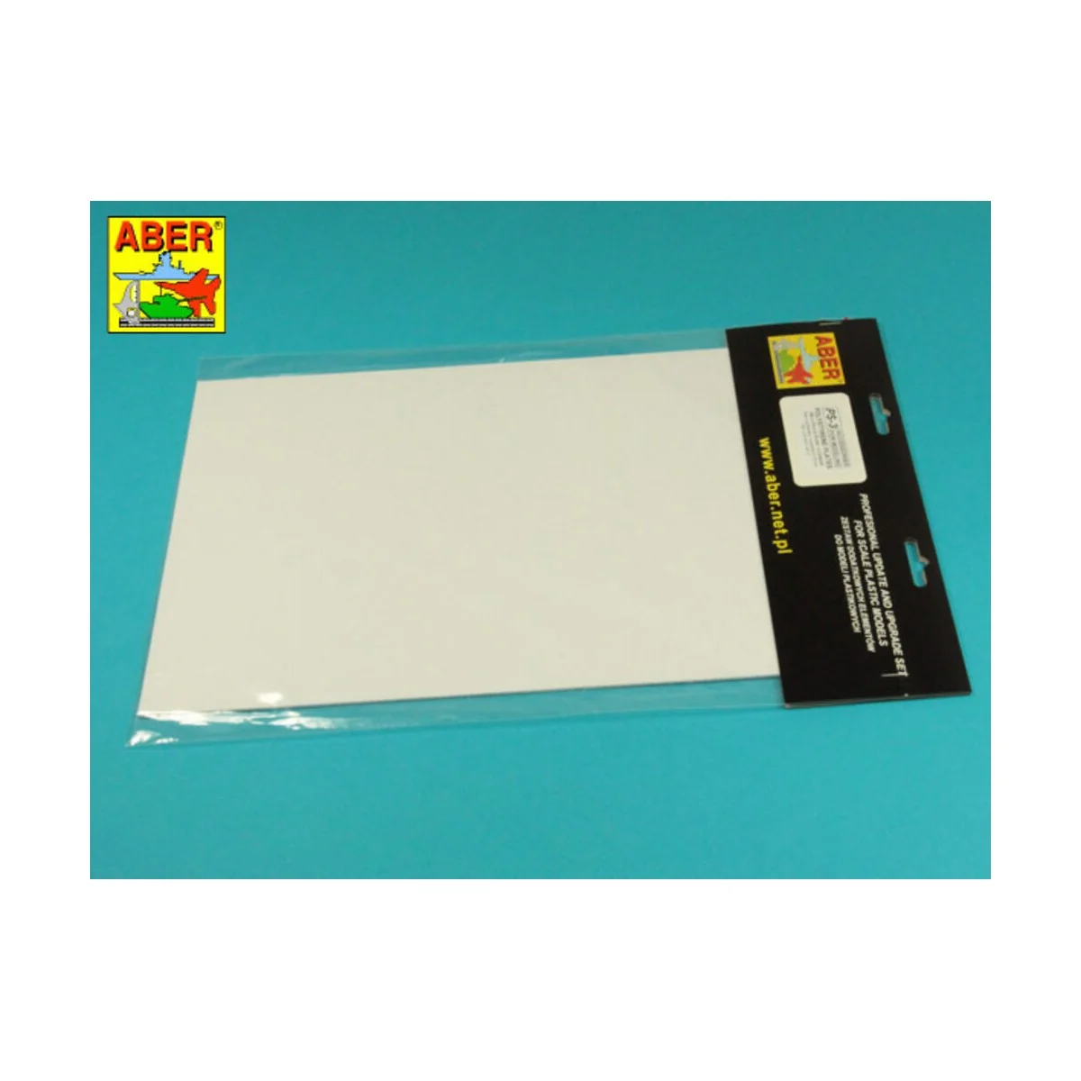 Polystyrene plates 195 x 315 x 0,75 mm x 3 pcs. - Aber Models PS-3