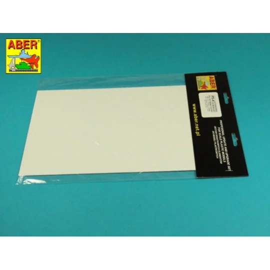 Polystyrene plates 195 x 315 x 1,00 mm x 2 pcs. - Aber Models PS-4