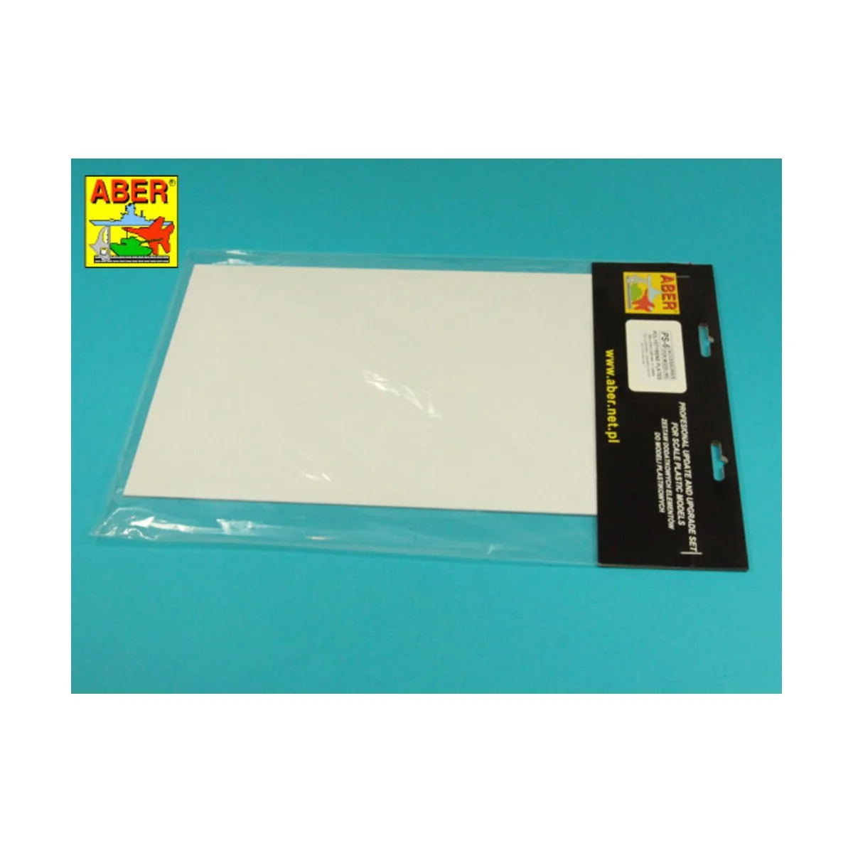 Polystyrene plates 195 x 315 x 2,00 mm x 1 pcs. - Aber Models PS-6