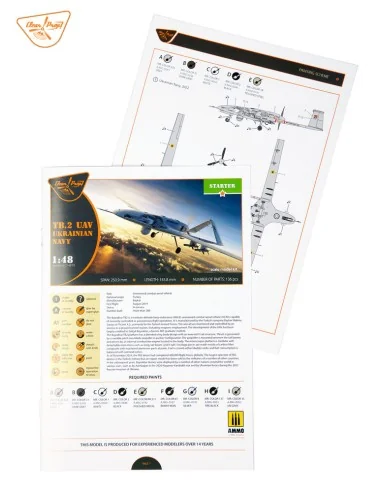 TB.2 UAV UKRAINIAN NAVY, 1/48 - Clear Prop Models CP4810