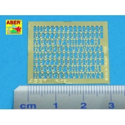 Letters & Numbers (1, 5 mm high) - Aber Models R-02