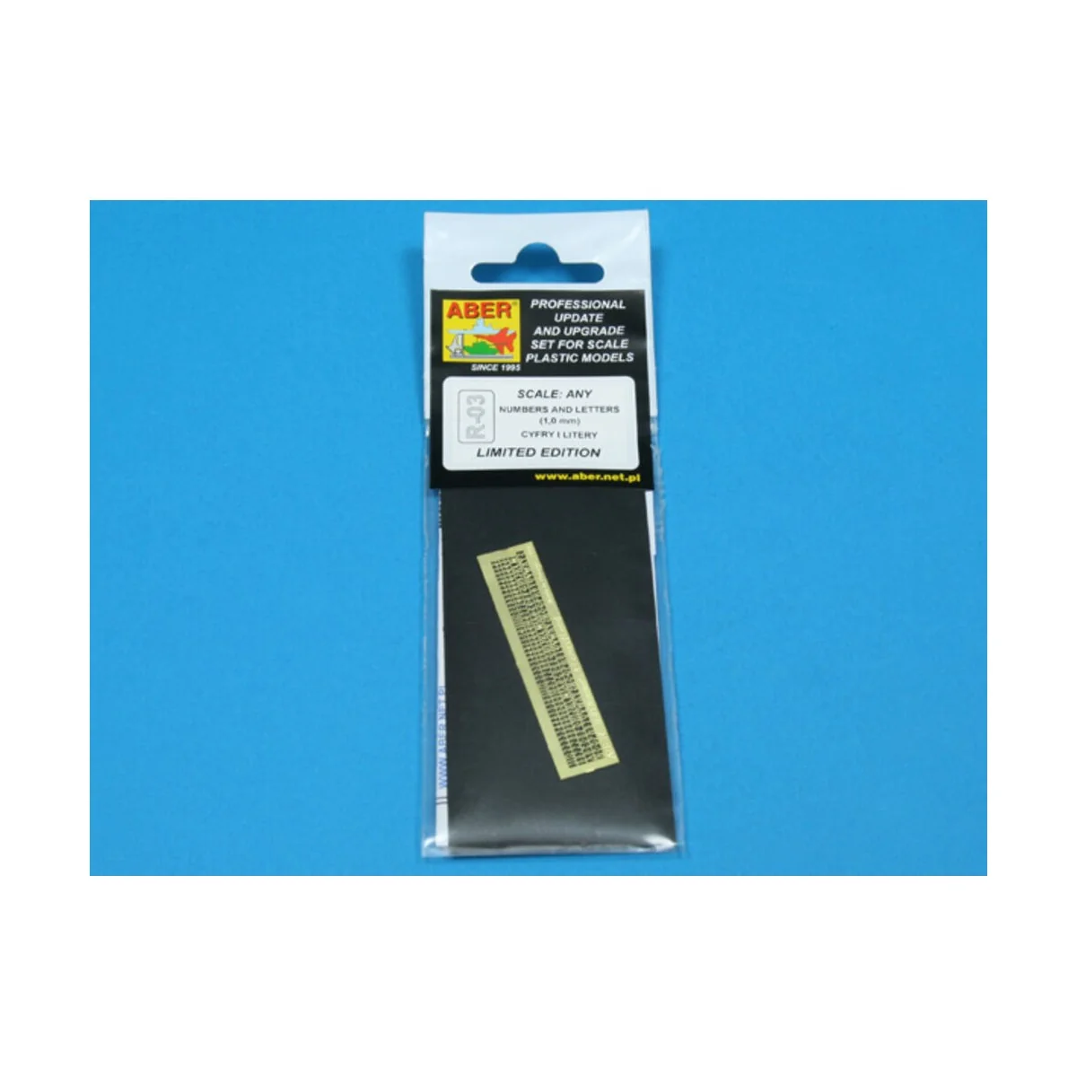 Letters & Numbers (1 mm high) - Aber Models R-03 Letters & Numbers (1 mm high) - Aber Models R-03
