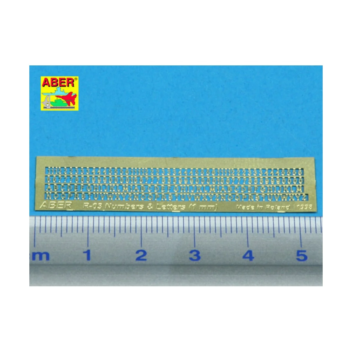 Letters & Numbers (1 mm high) - Aber Models R-03