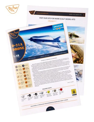 D-21A Drone, 1/48 - Clear Prop Models CP4819