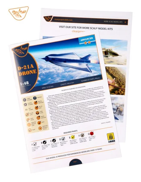 [NO_DESC] D-21A Drone, 1/48 - Clear Prop Models CP4819