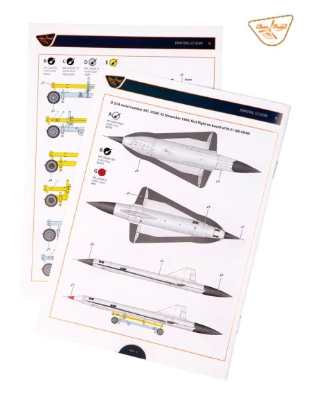 D-21A Drone, 1/48 - Clear Prop Models CP4819
