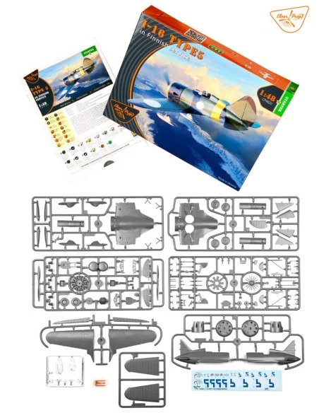 I-16 type 5 In Finnish Service, 1/48 - Clear Prop Models CP4820