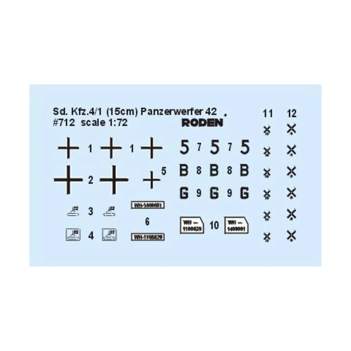 Sd.Kfz. 4/1 Panzerwerfer 42 (early), 1/72 - Roden 712