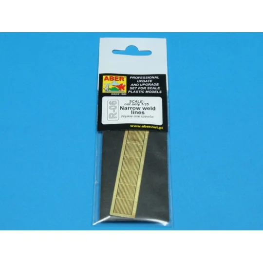 Narrow weld lines - Aber Models R-06 Narrow weld lines - Aber Models R-06