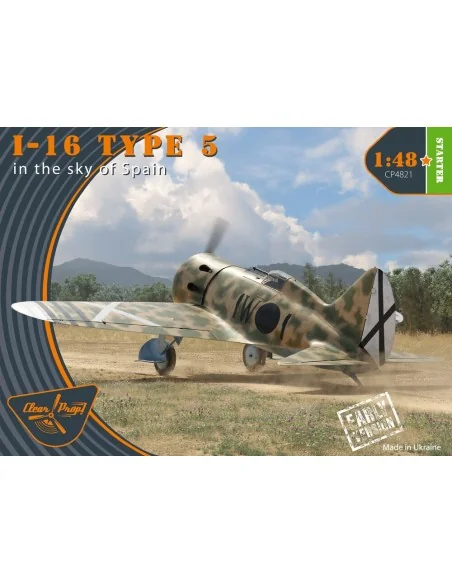 I-16 type 5 (in the sky of Spain early version), 1/48 - Clear Prop ...