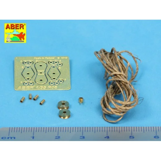 All – purpose single Pulley x 2pcs - Aber Models R-08N All – purpose single Pulley x 2pcs - Aber Models R-08N