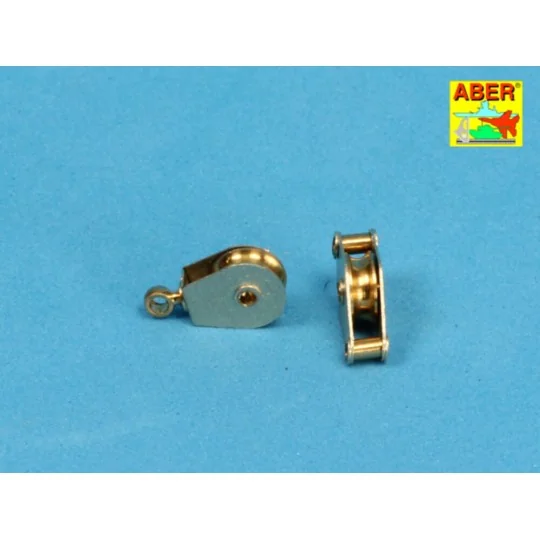 All – purpose single Pulley x 2pcs - Aber Models R-08N All – purpose single Pulley x 2pcs - Aber Models R-08N