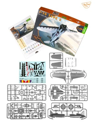 I-16 type 5 (in the sky of Spain late version), 1/48 - Clear Prop M...