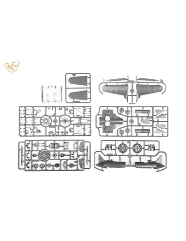 I-16 type 5 (in the sky of Spain late version), 1/48 - Clear Prop M...