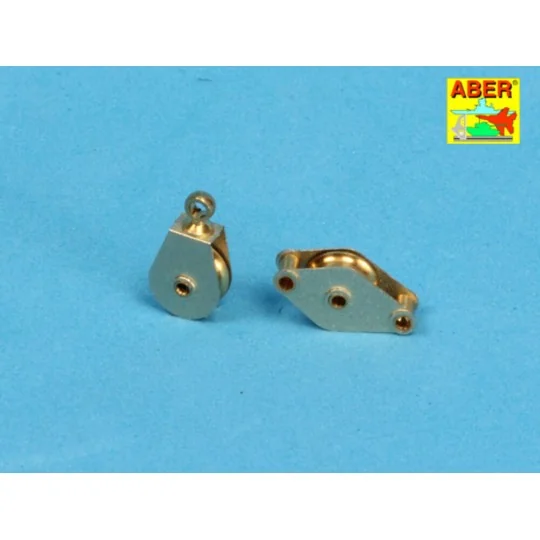All – purpose single Pulley x 2pcs - Aber Models R-08N All – purpose single Pulley x 2pcs - Aber Models R-08N