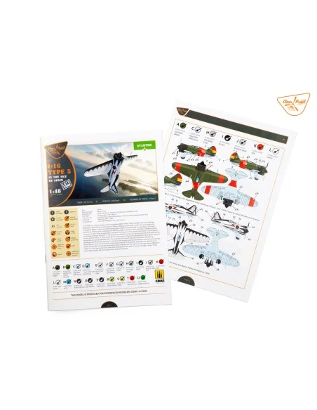 I-16 type 5 (in the sky of Spain late version), 1/48 - Clear Prop M...
