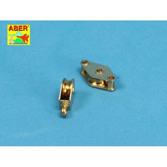 All – purpose single Pulley x 2pcs - Aber Models R-08N All – purpose single Pulley x 2pcs - Aber Models R-08N