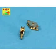 All – purpose single Pulley x 2pcs - Aber Models R-08N All – purpose single Pulley x 2pcs - Aber Models R-08N