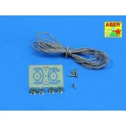 All- purpose double Pulley x 2pcs - Aber Models R-09N All- purpose double Pulley x 2pcs - Aber Models R-09N