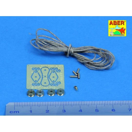 All- purpose double Pulley x 2pcs - Aber Models R-09N All- purpose double Pulley x 2pcs - Aber Models R-09N