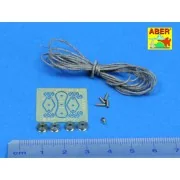 All- purpose double Pulley x 2pcs - Aber Models R-09N All- purpose double Pulley x 2pcs - Aber Models R-09N