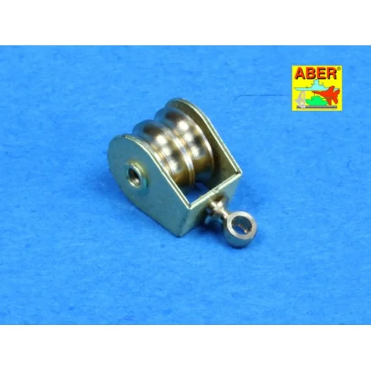 All- purpose double Pulley x 2pcs - Aber Models R-09N All- purpose double Pulley x 2pcs - Aber Models R-09N