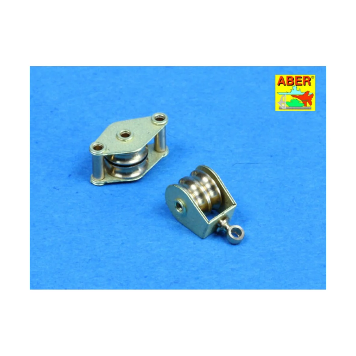 All- purpose double Pulley x 2pcs - Aber Models R-09N All- purpose double Pulley x 2pcs - Aber Models R-09N