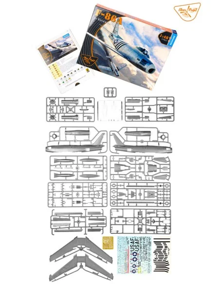 F-86A in Korea early variants, 1/48 - Clear Prop Models CP4825
