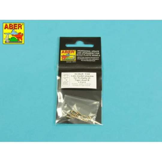 Late model shackle for Pz.Kpfw.VI Tiger Ausf B x4pcs - Aber Models ...