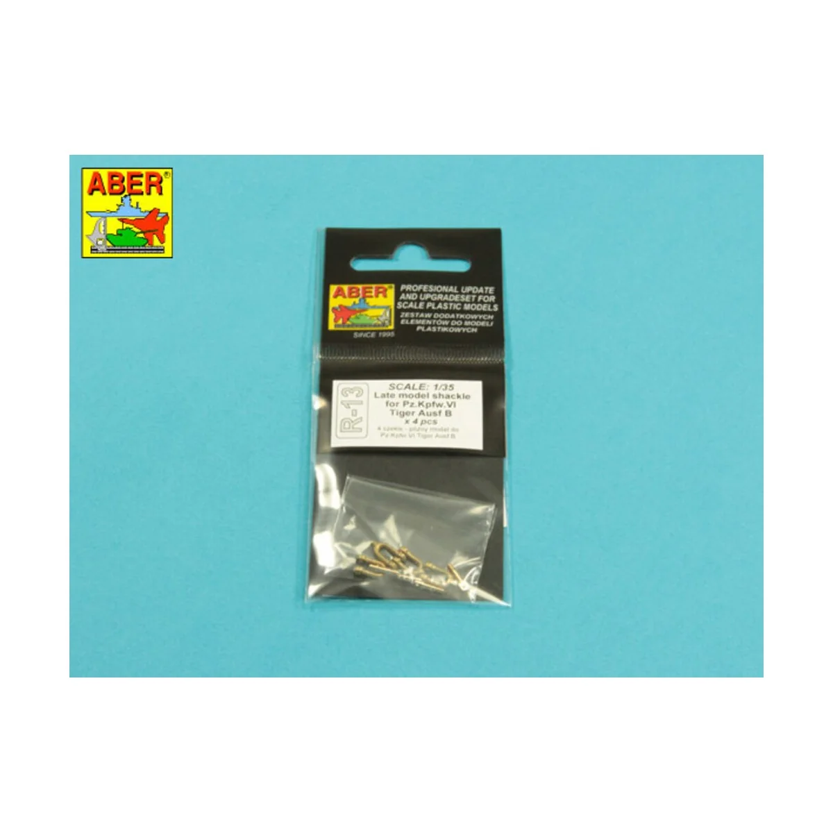 Late model shackle for Pz.Kpfw.VI Tiger Ausf B x4pcs - Aber Models ...