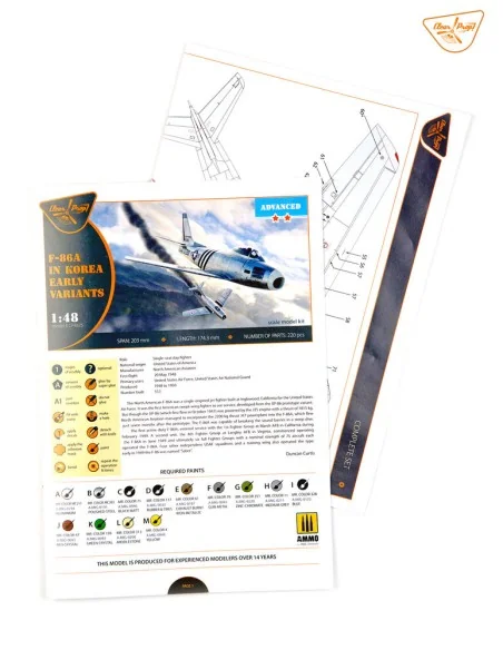 F-86A in Korea early variants, 1/48 - Clear Prop Models CP4825