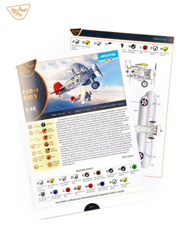 [NO_DESC] F4B-4 U.S NAVY, 1/48 - Clear Prop Models CP4826