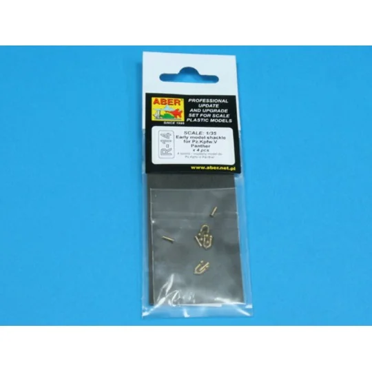 Early model shackle for Pz.Kpfw.VPanther x 4pcs - Aber Models R-14