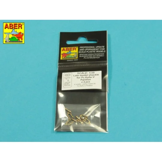Late model shackle for Pz.Kpfw.V Panther x 4pcs - Aber Models R-16