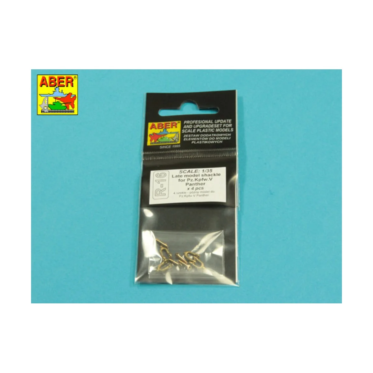 Late model shackle for Pz.Kpfw.V Panther x 4pcs - Aber Models R-16