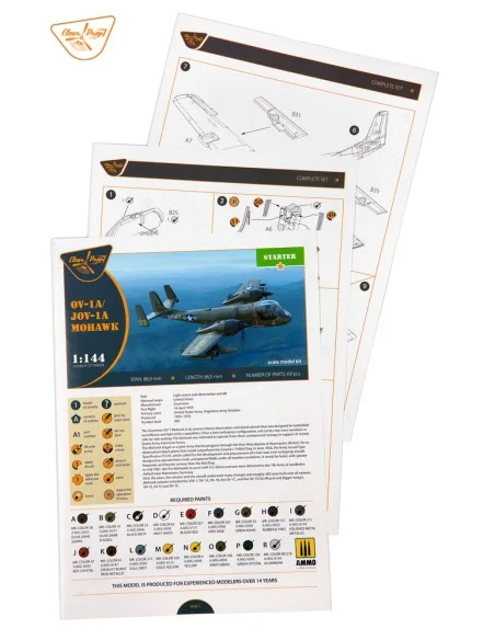 [NO_DESC] OV-1 A/JOV-1A Mohawk, 1/144 - Clear Prop Models CP144004