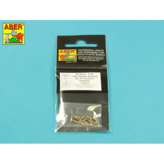 Late model shackle for Pz.Kpfw.V Panther x 4pcs - Aber Models R-16