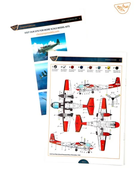 [NO_DESC] OV-1B Mohawk Pilot School, 1/144 - Clear Prop Models CP14...
