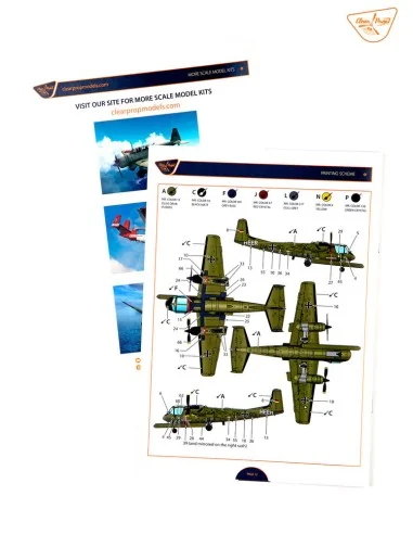 OV-1B Mohawk With SLAR unit, 1/144 - Clear Prop Models CP144009