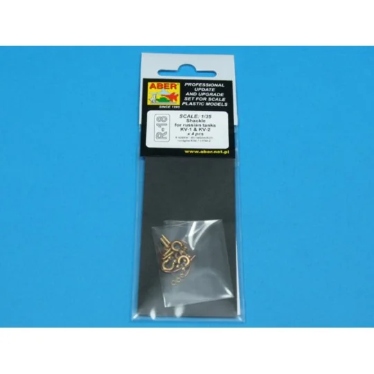 Scale: 1/35 Shackkle for russian tanks KV-1&KV-2x4 - Aber Models R-18 Scale: 1/35 Shackkle for russian tanks KV-1&KV-2x4 - Aber Models R-18