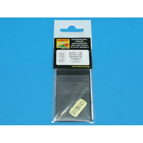 German width indicator for Sd.Kfz.234 x 4 pcs - Aber Models R-20
