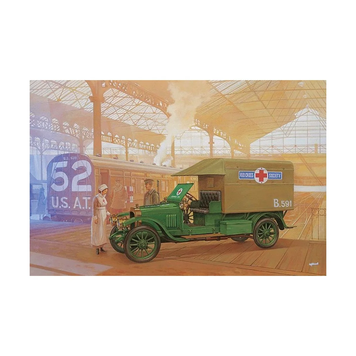 Vauxhall D-type Red cross, 1/72 - Roden 717