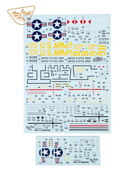 OV-1 A/JOV-1A Mohawk, 1/72 - Clear Prop Models CP72016