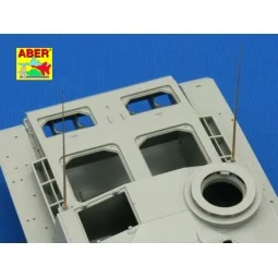 German 2m aerials(set of 3pcs) - Aber Models R-26