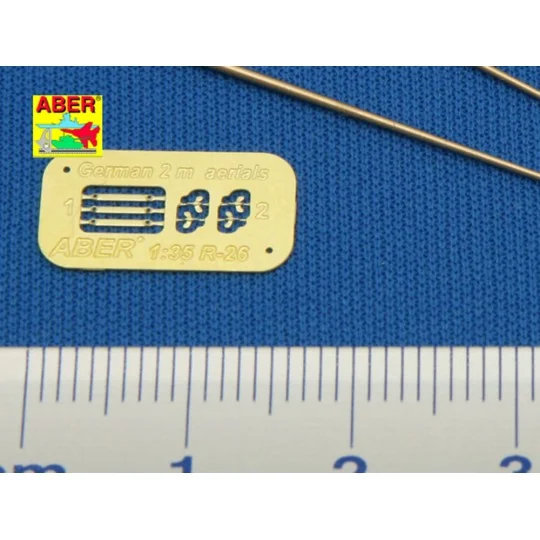 German 2m aerials(set of 3pcs) - Aber Models R-26