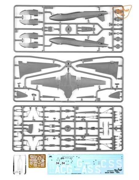 [NO_DESC] DH.88 Comet, 1/72 - Clear Prop Models CP72019