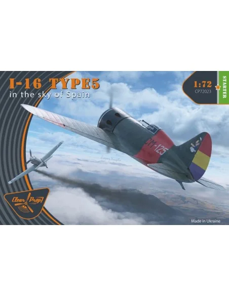 I-16 type 5 (in the sky of Spain), 1/72 - Clear Prop Models CP72023