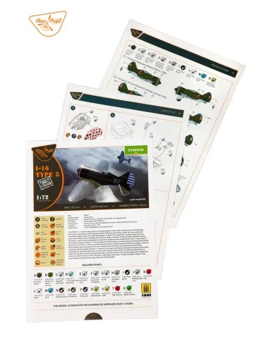 I-16 type 5 (early version), 1/72 - Clear Prop Models CP72024