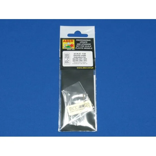 German width indicator for Sd.Kfz.231:232:250:251 - Aber Models R-28 German width indicator for Sd.Kfz.231:232:250:251 - Aber Models R-28