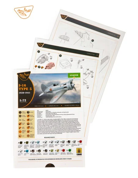 I-16 type 5 (1938-1941), 1/72 - Clear Prop Models CP72025